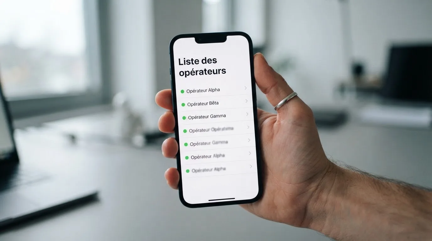 document officiel stylisé représentant un agrément ANJ consulté sur smartphone