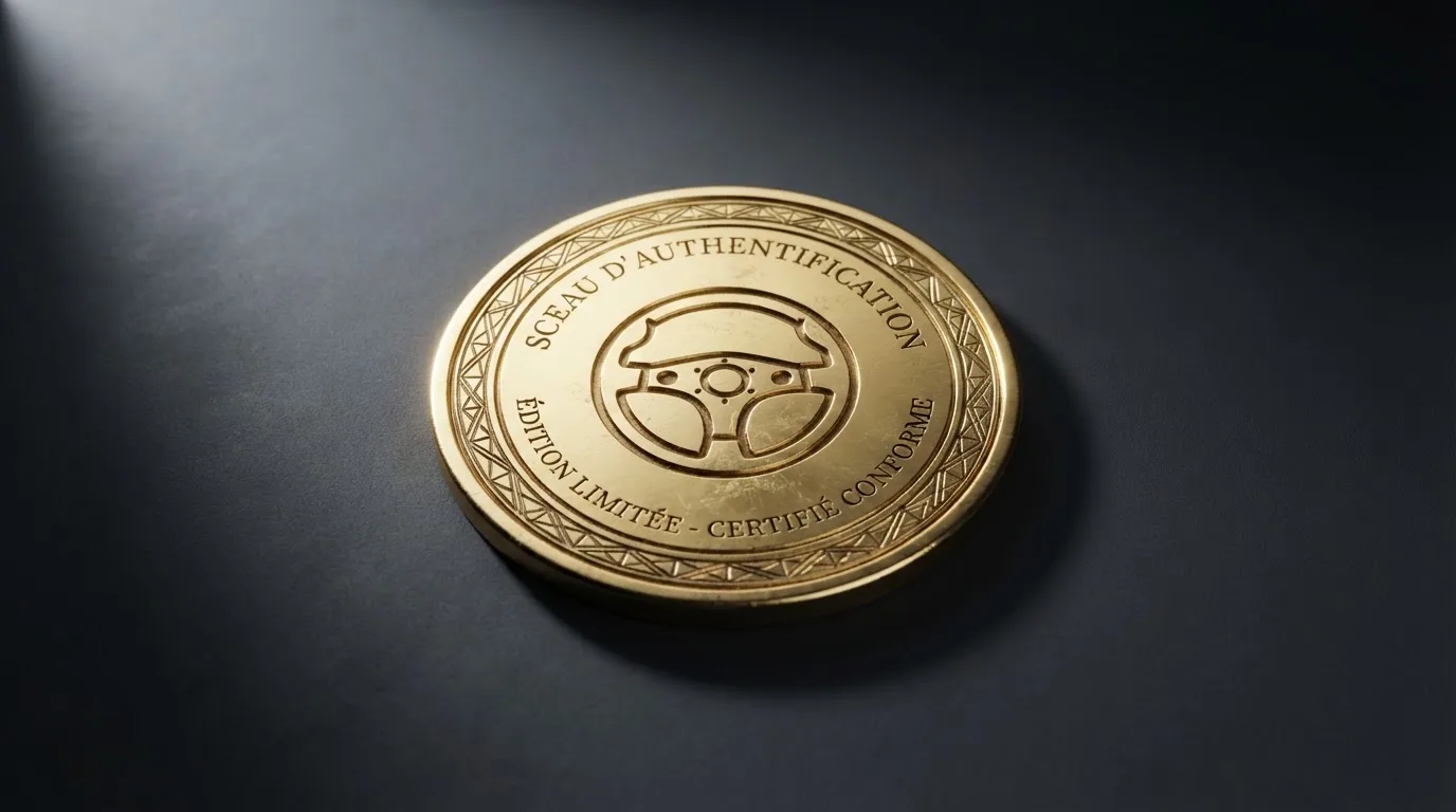 Document officiel timbré d'un sceau réglementaire représentant un agrément d'autorité de jeu